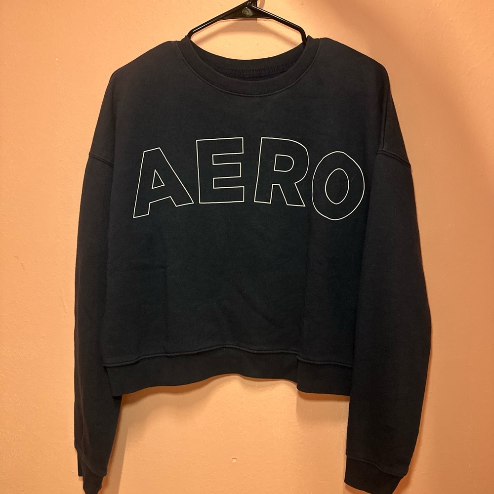 Aeropostale Navy Crew Neck Sweater Woman size S